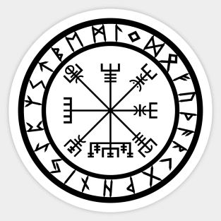 Vegvisir /// Rune Circle Sticker